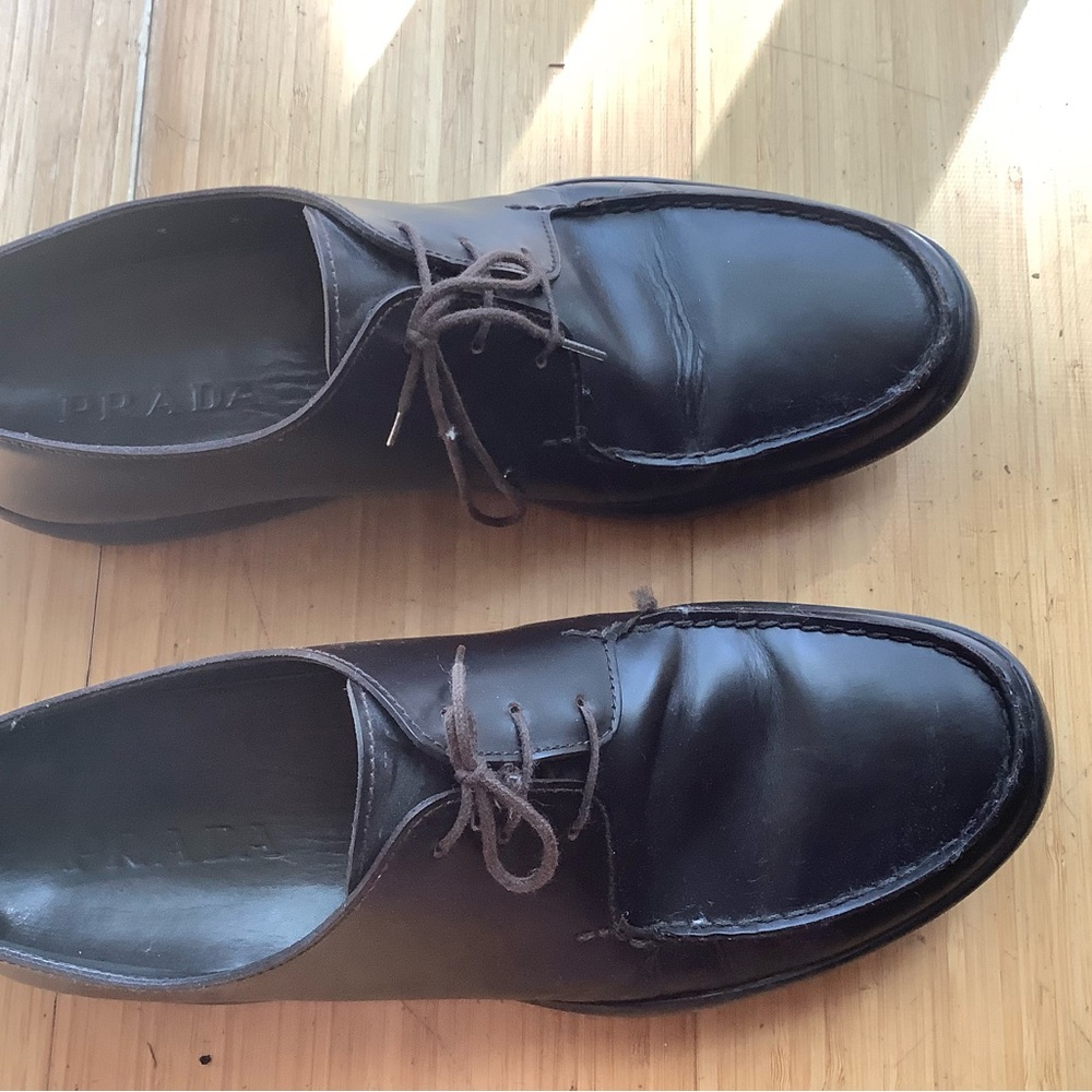 Prada Men's Apron Toe Derby size 12